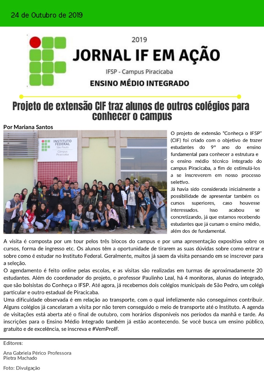 IFSP Campus Piracicaba - IFSP Campus Piracicaba