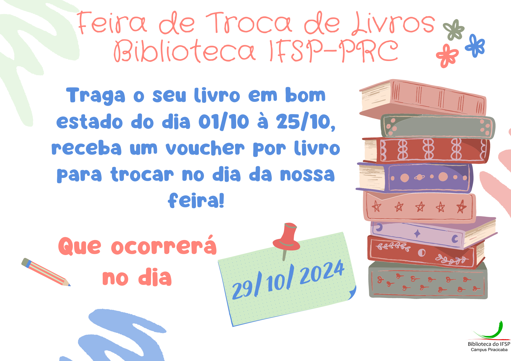 Feira de Troca de Livros IFSP-PRC