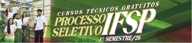 IFSP 2026 - Cursos técnicos